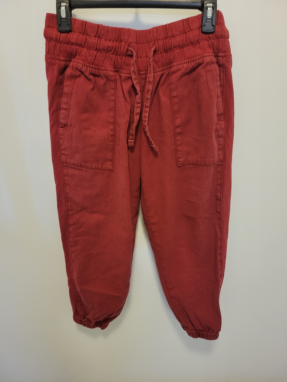 Time and Tru Rust Red Elastic Waist Jogger Pants